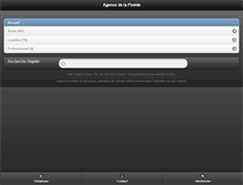 Tablet Screenshot of agence-pinede.com